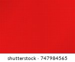 red dot halftone abstract... | Shutterstock .eps vector #747984565