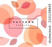 peach seamless pattern. fruit... | Shutterstock .eps vector #2131158845