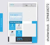 business flyer template. cover... | Shutterstock .eps vector #1296818272