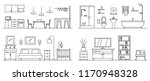 house interior banner set.... | Shutterstock .eps vector #1170948328