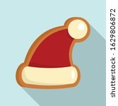 Gingerbread Santa Hat Icon....
