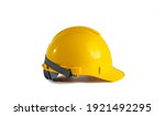 Yellow Safety Hat Isolated On...