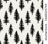 vector seamless pattern with... | Shutterstock .eps vector #1668324745