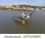 Clevedon Pier is a seaside pier in the town of Clevedon, Somerset, England on the east shore of the Severn Estuary.