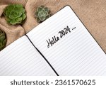 Notebook with hello 2024...