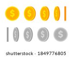 gold coin animation for game... | Shutterstock .eps vector #1849776805