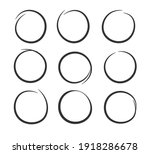 collection of hand drawn black... | Shutterstock .eps vector #1918286678