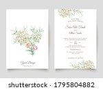 watercolor hydrangea flowers... | Shutterstock .eps vector #1795804882