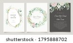 watercolor hydrangea flowers... | Shutterstock .eps vector #1795888702