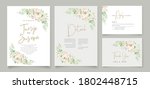 elegant wedding invitation card ... | Shutterstock .eps vector #1802448715