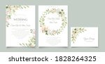elegant lily wedding invitation ... | Shutterstock .eps vector #1828264325