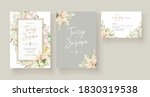 beautiful lily flower wedding... | Shutterstock .eps vector #1830319538