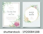 soft watercolor roses wedding... | Shutterstock .eps vector #1920084188