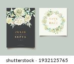 soft watercolor roses wedding... | Shutterstock .eps vector #1932125765