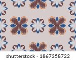ikat striped colorful on color... | Shutterstock .eps vector #1867358722