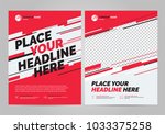 flyer design sports invitation... | Shutterstock .eps vector #1033375258