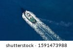 Aerial Drone Photo Of Tug Boat...