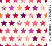 seamless stars symbol modern... | Shutterstock .eps vector #305052512