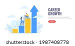 business mentor helps to... | Shutterstock .eps vector #1987408778