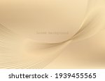 gold wave with lines. linear... | Shutterstock .eps vector #1939455565