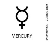 mercury icon. planet symbol.... | Shutterstock .eps vector #2088081805