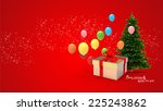illustration of gift box and... | Shutterstock . vector #225243862