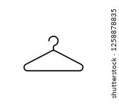 Clothes Hanger Icon Vector...