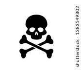 Danger Icon. Skull  Toxic Or...