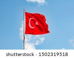 Close Up Turkish Flag At...