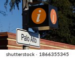 Small photo of The Palo Alto sign seen at the Palo Alto Station. Palo Alto station is an intermodal transit center in Palo Alto, California.