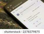 Small photo of Portland, OR, USA - Mar 21, 2023: Google Bard responds to a prompt and writes a haiku poem about AI on its website. Google opens up access to Bard, its generative AI chatbot and a ChatGPT competitor.