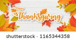 happy thanksgiving background... | Shutterstock .eps vector #1165344358