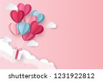 illustration of love and... | Shutterstock .eps vector #1231922812