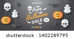happy halloween sale vector... | Shutterstock .eps vector #1402289795