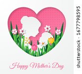 happy mother's day greeting... | Shutterstock .eps vector #1677798595
