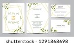 wedding invitation card... | Shutterstock .eps vector #1291868698
