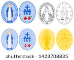 Our Lady Of Grace Medal Colored ...