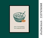 minimalist hand drawn food... | Shutterstock .eps vector #2107656068