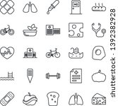 thin line icon set   medical... | Shutterstock .eps vector #1392382928