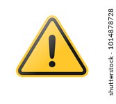 vector hazard general warning... | Shutterstock .eps vector #1014878728