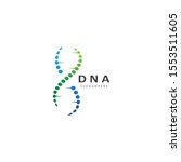 dna logo and symbol  template... | Shutterstock .eps vector #1553511605