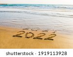 Happy New Year 2022 Text On The ...
