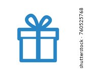 basic gift box icon | Shutterstock .eps vector #760525768
