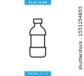 plastic bottle icon vector... | Shutterstock .eps vector #1551254855
