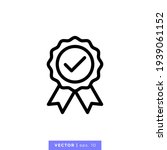 rosette stamp icon vector... | Shutterstock .eps vector #1939061152