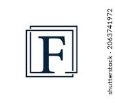 letter f with two squares logo... | Shutterstock .eps vector #2063741972