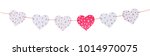 valentines day hearts on... | Shutterstock . vector #1014970075