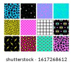 Set Of Seamless Patterns In...