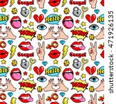 seamless pattern with fashion... | Shutterstock .eps vector #471926135