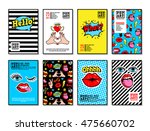 set of vector cards and banners ... | Shutterstock .eps vector #475660702